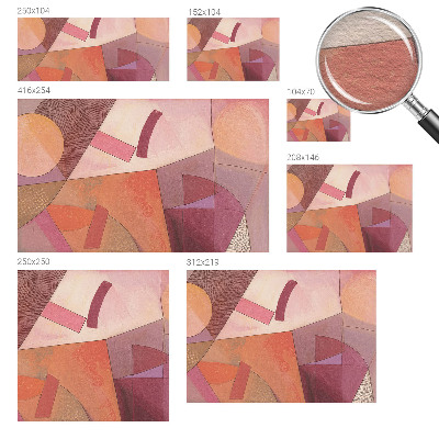 Moderne Vlies-Fototapete Farbenfrohe Formen