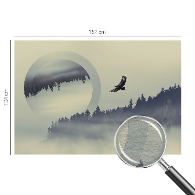 Bedruckte Vlies-Fototapete mit einer Waldlandschaft als Motiv