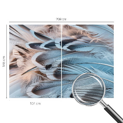 Bildtapete Blaue Federn