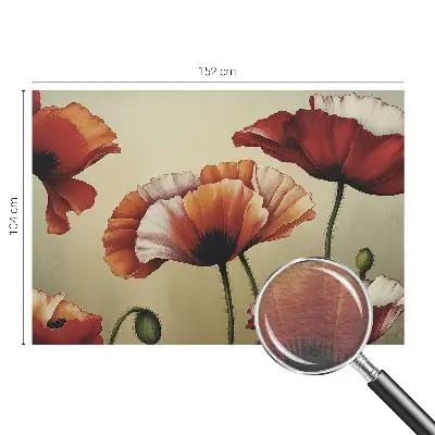 Fototapete nach Maß mit fröhlichem Mohnblumen‑Motiv