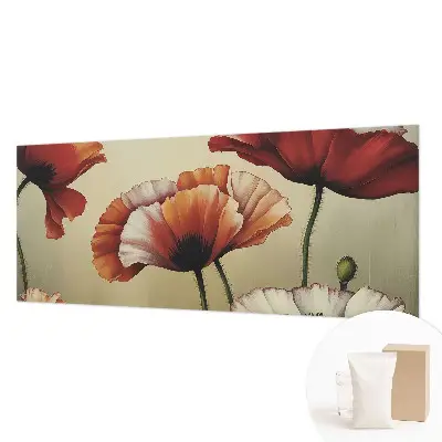 Fototapete nach Maß mit fröhlichem Mohnblumen‑Motiv