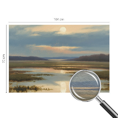 Fototapete fürs Wohnzimmer mit einer atmosphärischen Landschaft