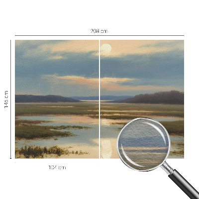 Fototapete fürs Wohnzimmer mit einer atmosphärischen Landschaft