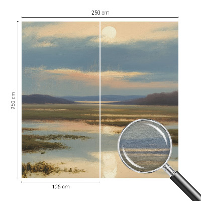 Fototapete fürs Wohnzimmer mit einer atmosphärischen Landschaft