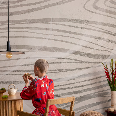 Motivtapete aus Vlies Wellenlinien
