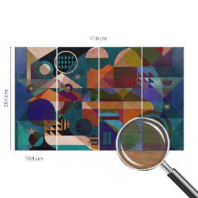 Fototapete aus Vlies mit geometrischem Kunstmotiv