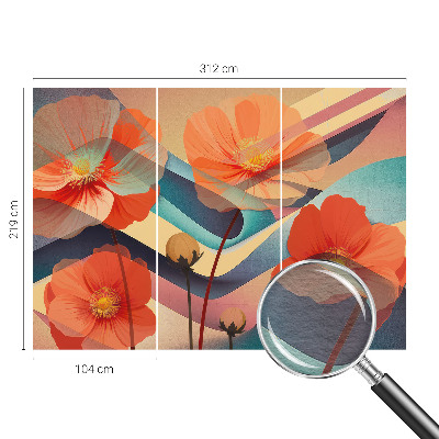 Vlies-Fototapete nach Maß Blumen der Sinne