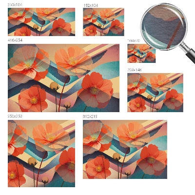 Vlies-Fototapete nach Maß Blumen der Sinne