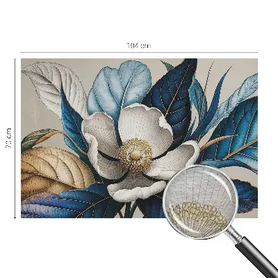 Vlies-Fototapete fürs Schlafzimmer mit elegantem Blumenmotiv