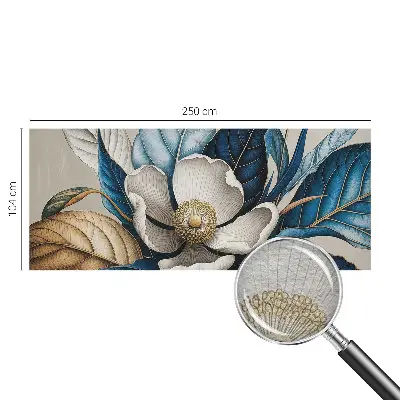 Vlies-Fototapete fürs Schlafzimmer mit elegantem Blumenmotiv