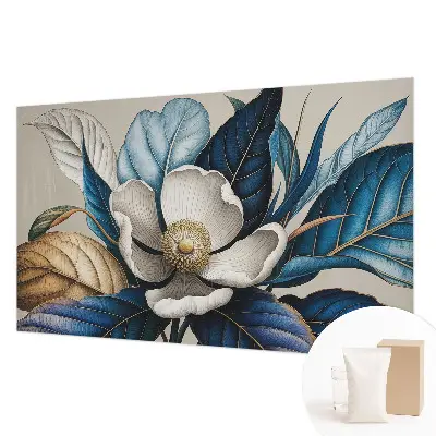 Vlies-Fototapete fürs Schlafzimmer mit elegantem Blumenmotiv