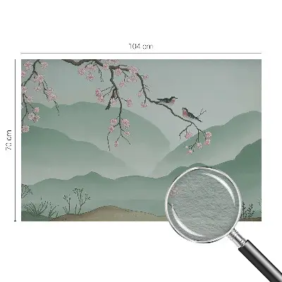 Vlies-Fototapete fürs Wohnzimmer mit dem Motiv „Japanische Serenade“