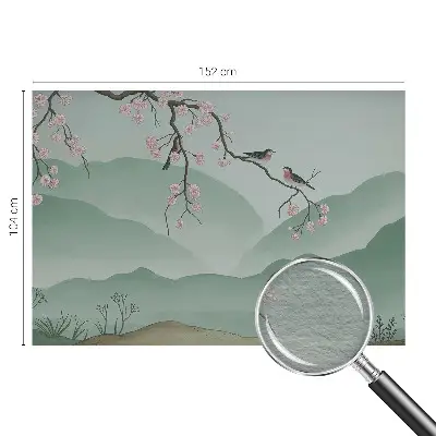 Vlies-Fototapete fürs Wohnzimmer mit dem Motiv „Japanische Serenade“