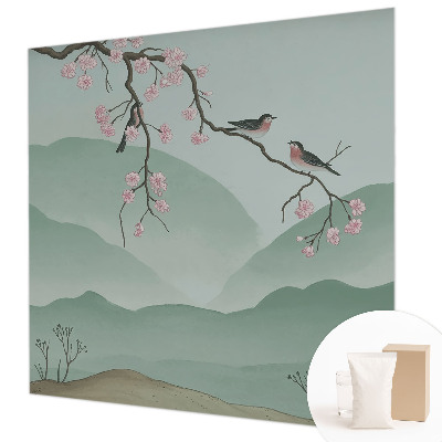 Vlies-Fototapete fürs Wohnzimmer Japanische Serenade