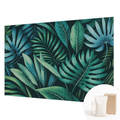 Vliestapete fürs Schlafzimmer Tropische Blätter