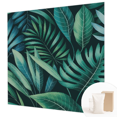 Vliestapete fürs Schlafzimmer Tropische Blätter