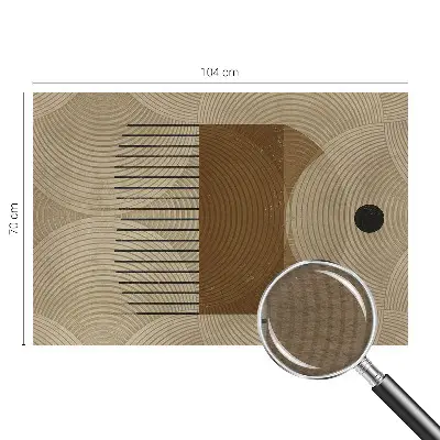 Vliestapete fürs Wohnzimmer mit dem Motiv „Geometrie der Harmonie“