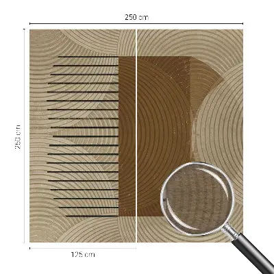 Vliestapete fürs Wohnzimmer mit dem Motiv „Geometrie der Harmonie“