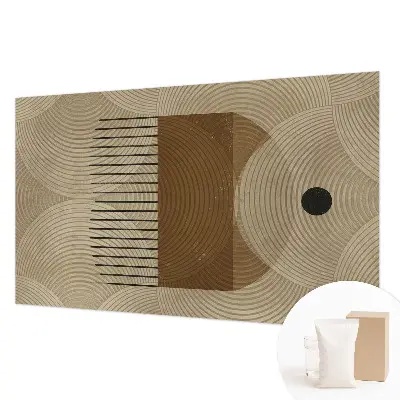 Vliestapete fürs Wohnzimmer mit dem Motiv „Geometrie der Harmonie“