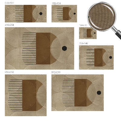 Vliestapete fürs Wohnzimmer Geometrie der Harmonie