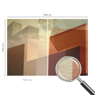 Wand-Fototapete mit abstrakten Formen