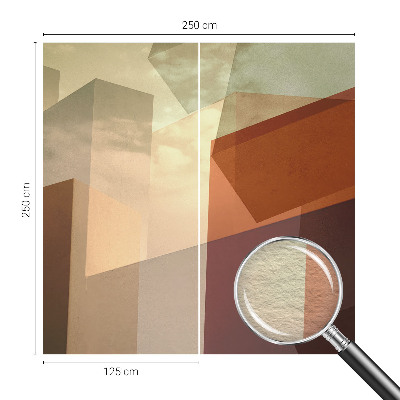 Wand-Fototapete mit abstrakten Formen