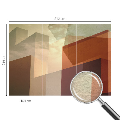 Wand-Fototapete mit abstrakten Formen