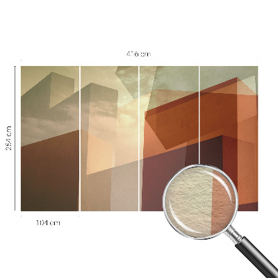 Wand-Fototapete mit abstrakten Formen