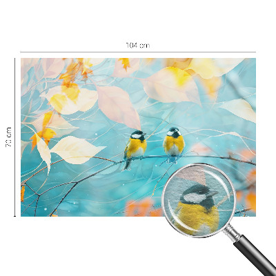 Fototapete nach Maß mit Motiv fröhlicher Frühlingsvögel