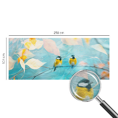 Fototapete nach Maß mit Motiv fröhlicher Frühlingsvögel