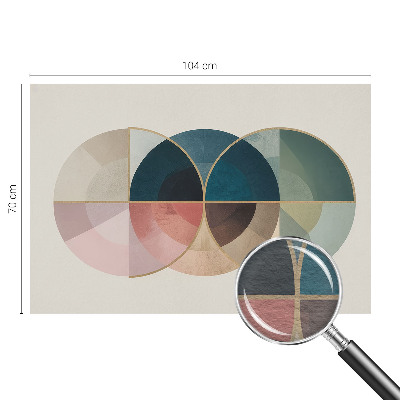 Dekorative Wand-Fototapete mit geometrischem Eleganzmotiv