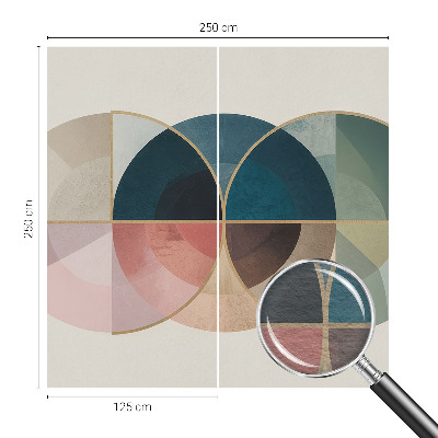 Dekorative Wand-Fototapete mit geometrischem Eleganzmotiv