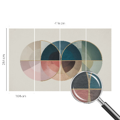 Dekorative Wand-Fototapete mit geometrischem Eleganzmotiv
