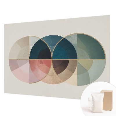 Dekorative Wand-Fototapete mit geometrischem Eleganzmotiv