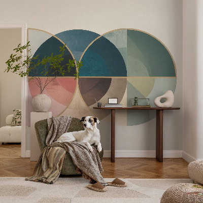 Dekorative Wand-Fototapete mit geometrischem Eleganzmotiv