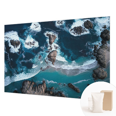 Fototapete fürs Wohnzimmer mit Motiv Meereswellen