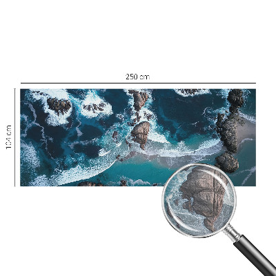 Fototapete fürs Wohnzimmer mit Motiv Meereswellen