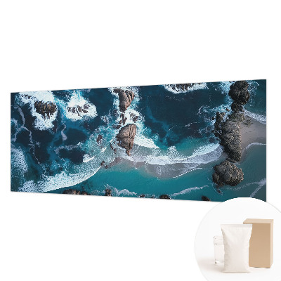 Fototapete fürs Wohnzimmer mit Motiv Meereswellen