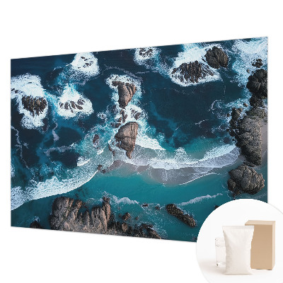 Fototapete fürs Wohnzimmer mit Motiv Meereswellen