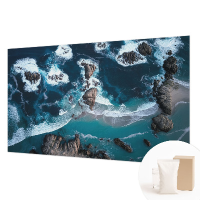 Fototapete fürs Wohnzimmer mit Motiv Meereswellen