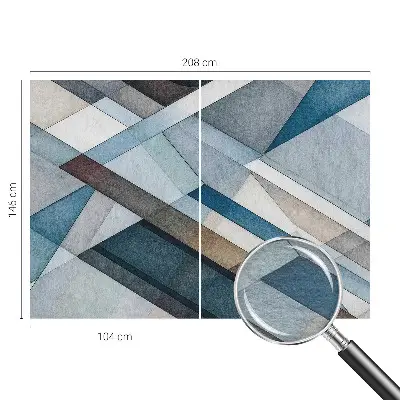Vlies-Fototapete mit abstraktem Geometriemotiv