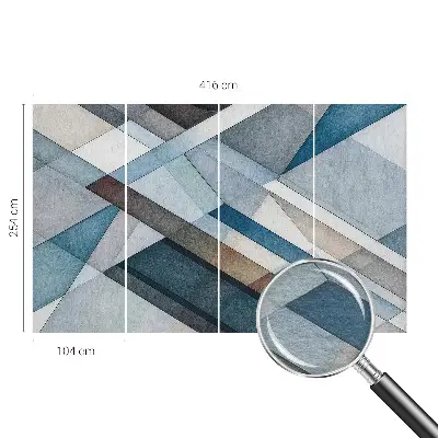 Vlies-Fototapete mit abstraktem Geometriemotiv