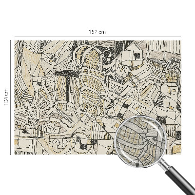 Vlies-Fototapete nach Maß mit einem abstrakten geometrischen Motiv