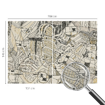Vlies-Fototapete nach Maß mit einem abstrakten geometrischen Motiv