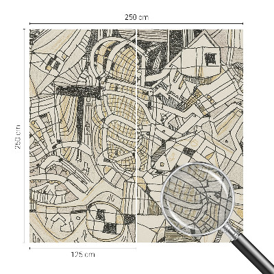 Vlies-Fototapete nach Maß mit einem abstrakten geometrischen Motiv