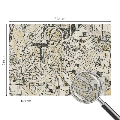 Vlies-Fototapete nach Maß mit einem abstrakten geometrischen Motiv