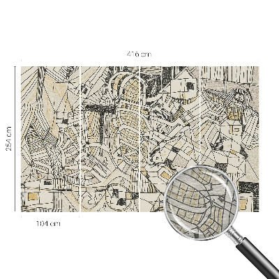 Vlies-Fototapete nach Maß mit einem abstrakten geometrischen Motiv