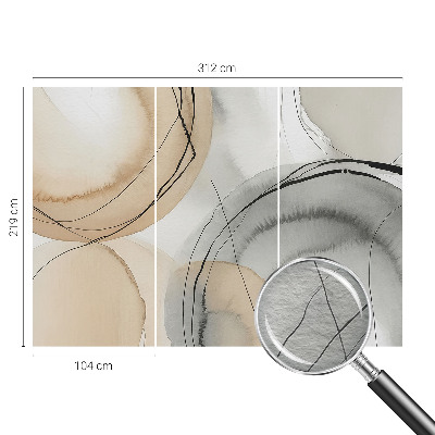 Motivtapete aus Vlies Geometrische Harmonie