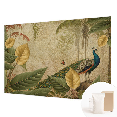 Vlies-Fototapete fürs Schlafzimmer mit Motiv eines exotischen Vogels