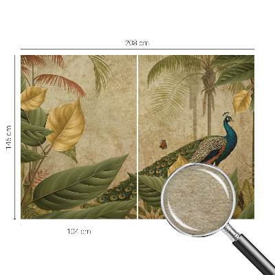 Vlies-Fototapete fürs Schlafzimmer mit Motiv eines exotischen Vogels